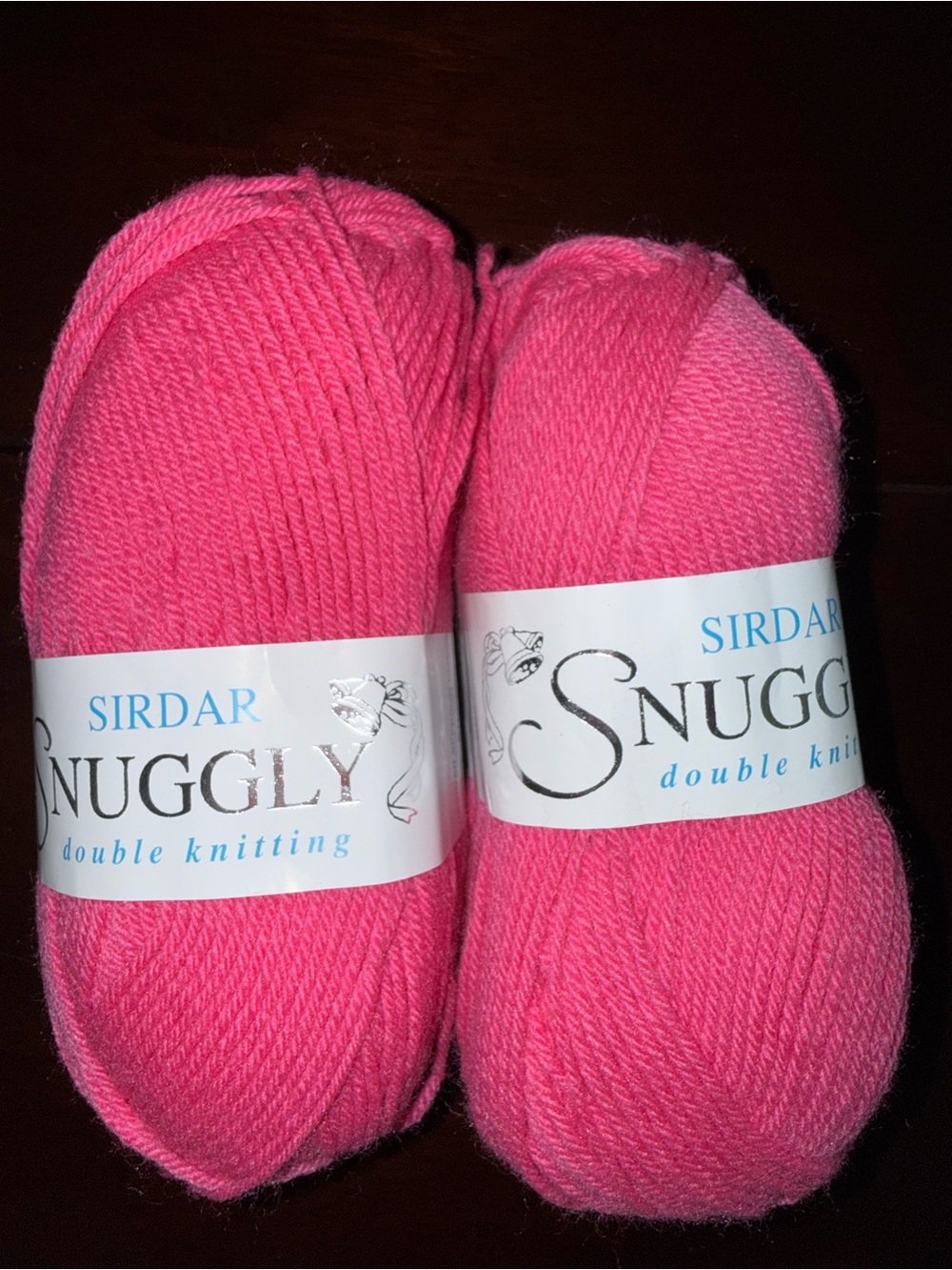 Snuggly Double Knitting Yarn - Hot Pink